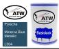 Preview: Porsche, Minerva Blue Metallic, L304: 500ml Lackdose, von ATW Autoteile West.